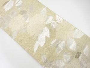 アンティーク　紗　紫陽花模様織り出し袋帯（材料）